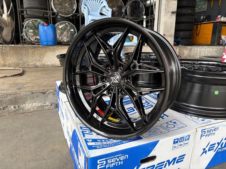 ล้อแม็กมือ1 ขอบ20 ATX1 6รู139 กว้าง9.5 ออฟ15 สีดำเงา ล้อเบา FLOW FORMING งานSEVENFIFTH งานสวยมากๆ รูปที่ 5