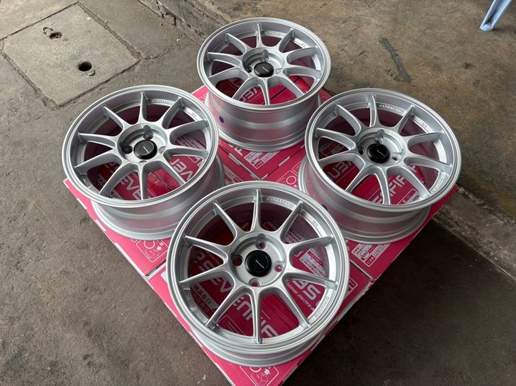 ล้อแม็กมือ1 ขอบ15 TC105 4รู100 กว้าง7 ออฟ35 สีบรอน งานSEVENFIFTH งานสวยมาก  รูปที่ 3