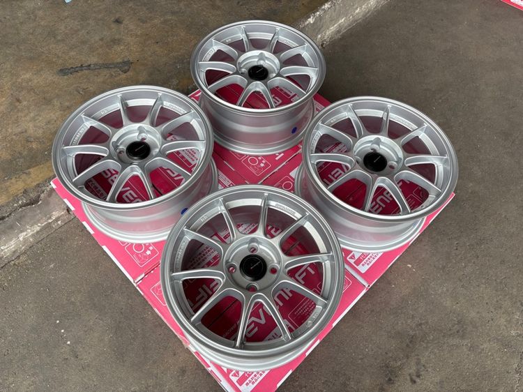 ล้อแม็กมือ1 ขอบ15 TC105 4รู100 กว้าง7 ออฟ35 สีบรอน งานSEVENFIFTH งานสวยมาก  รูปที่ 2