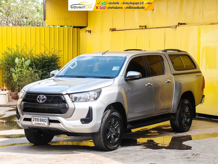 Toyota Hilux Revo 2021 Double Cab 2.4 Entry Prerunner Pickup ดีเซล ไม่ติดแก๊ส เกียร์อัตโนมัติ บรอนซ์เงิน รูปที่ 3