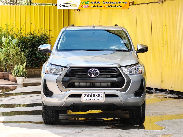 Toyota Hilux Revo 2021 Double Cab 2.4 Entry Prerunner Pickup ดีเซล ไม่ติดแก๊ส เกียร์อัตโนมัติ บรอนซ์เงิน รูปที่ 2