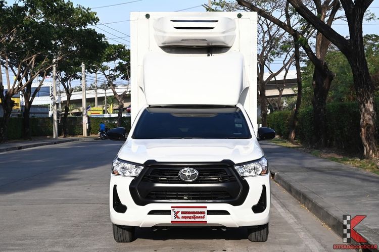 Toyota Hilux Revo 2021 2.4 Entry Pickup ดีเซล ไม่ติดแก๊ส เกียร์ธรรมดา ขาว รูปที่ 2