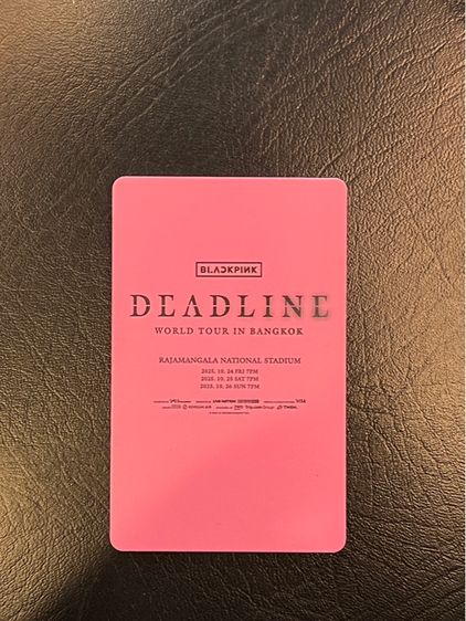 ขายบัตรแข็งที่ระลึก Blackpink deadline 2025 รูปที่ 2