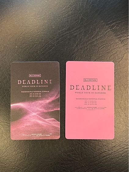 ขายบัตรแข็งที่ระลึก Blackpink deadline 2025