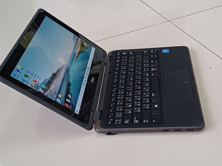ขายโน๊ตบุ๊คเดล DELL Latitude 3190  Ram 4GB จอ 11.6 จอทัชสกรีนจิ้มหน้าจอได้ ที่ชาร์จ สภาพสวย เครื่องเล็กกระทัดรัด ประกันเครื่องให้ 1เดือน รูปที่ 4