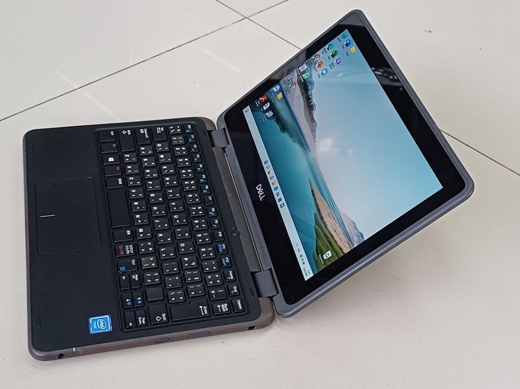 ขายโน๊ตบุ๊คเดล DELL Latitude 3190  Ram 4GB จอ 11.6 จอทัชสกรีนจิ้มหน้าจอได้ ที่ชาร์จ สภาพสวย เครื่องเล็กกระทัดรัด ประกันเครื่องให้ 1เดือน รูปที่ 5