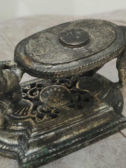 ที่วางของโชว์ สไตล์วินเทจ Vintage STYLEBUILT GOLD GILT ORMOLU CHERUBS PEDESTAL SOAP DISH-Hollywood Regency โลหะมีน้ำหนัก  รูปที่ 9