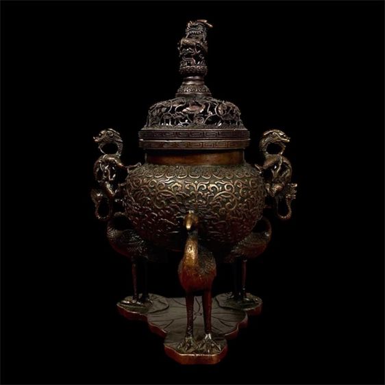 ❗️เตาเผาธูปรูปมังกรสามขา (ขนาดใหญ่) 