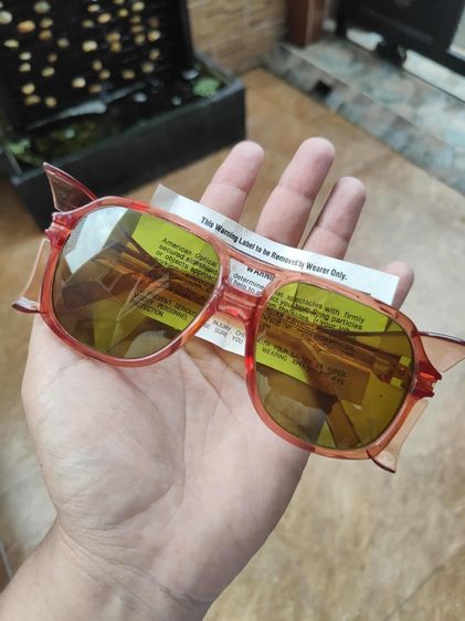 แว่นเซฟตี้ AO American Optical USA มีเซฟข้างกันลม  