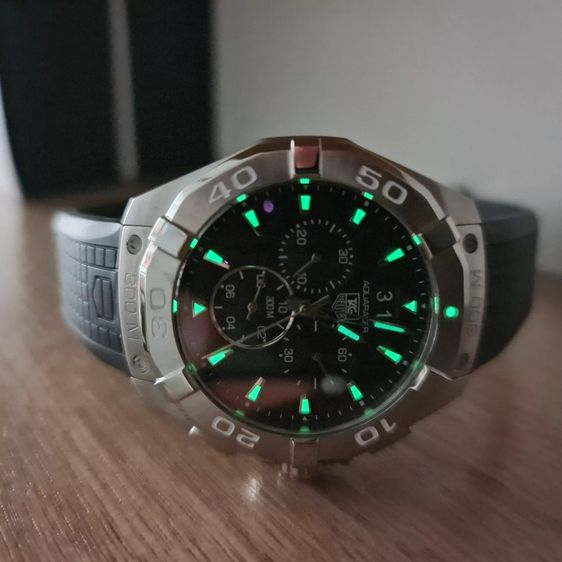 TAG Heuer 43mm Aquaracer 300M Quartz CAY1110.FT6041 Chronograph FULL SET รูปที่ 13
