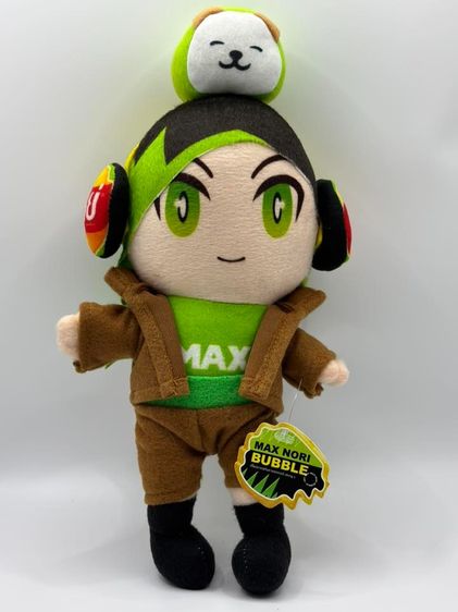 ตุ๊กตา แป้ง zbing จาก Lay's Max  500 บาท (ขนาดกว้าง 5 นิ้ว,ยาว 9.5 นิ้ว)