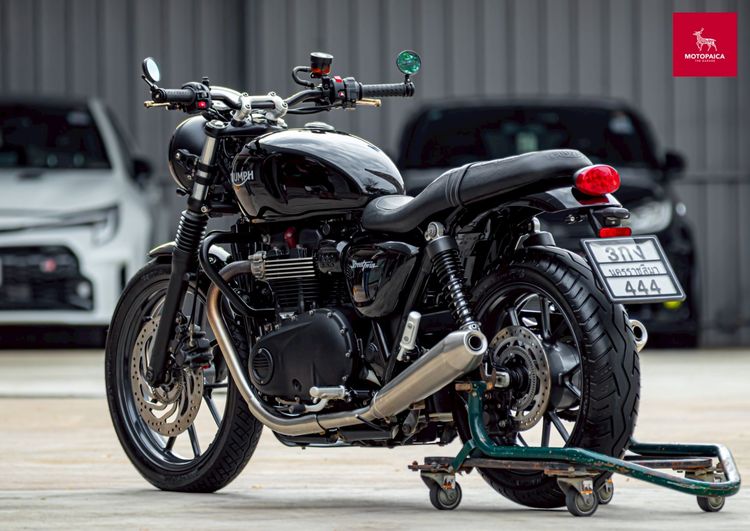 Triumph StreetTwin900 ปี2017 สีดำ วิ่ง16,000km. แต่งครบ รูปที่ 4
