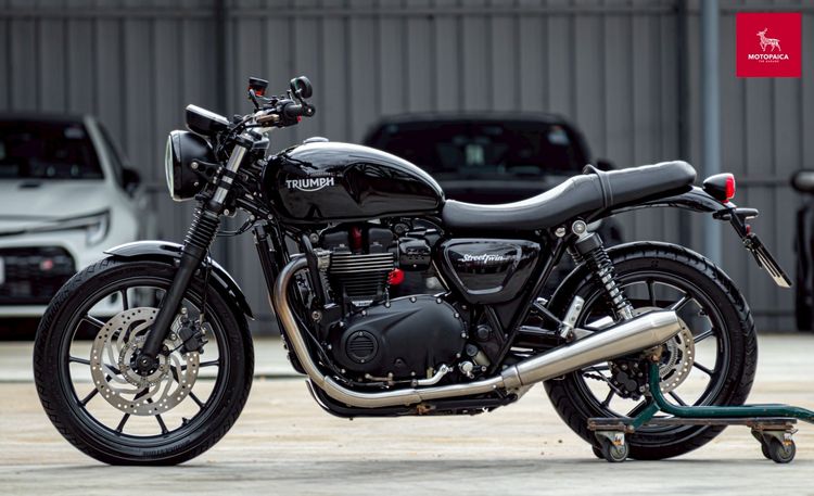 Triumph StreetTwin900 ปี2017 สีดำ วิ่ง16,000km. แต่งครบ รูปที่ 3