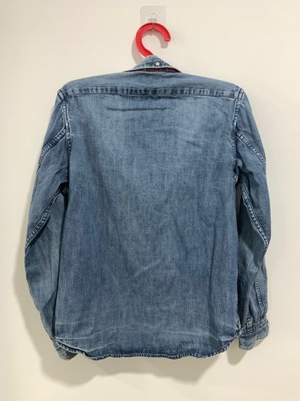 เสื้อแขนยาวยีนส์ STUSSY แท้ 💯 size M ขนาด อก 21 ยาว 28 นิ้ว สภาพดี สีเฟดสวย ทรงสวย ดีเทลดี หายากน่าสะสมครับ รูปที่ 8