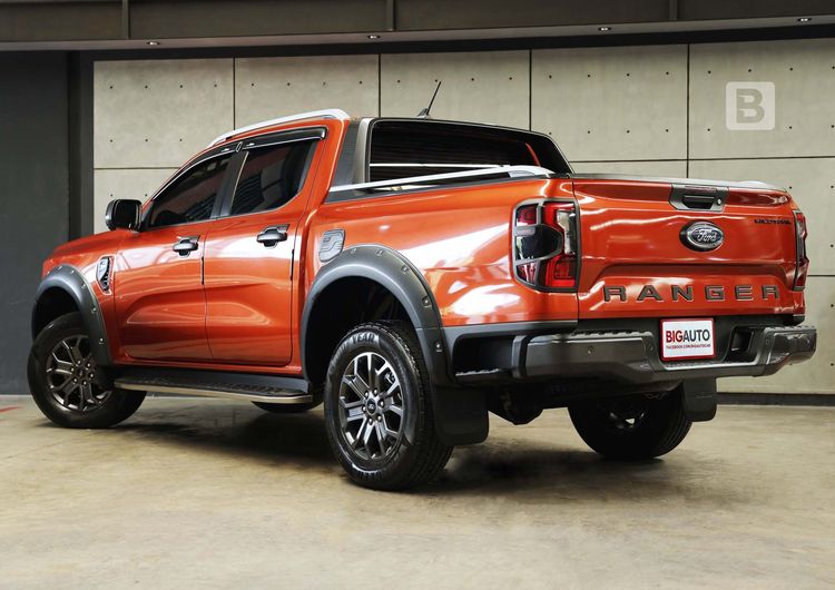 Ford Ranger 2023 2.0 Bi-Turbo Hi-Rider Wildtrak Pickup ดีเซล ไม่ติดแก๊ส เกียร์อัตโนมัติ ส้ม รูปที่ 4