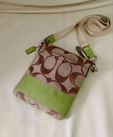 หญิง เขียว ผ้า Coach กระเป๋าสะพาย โค๊ช