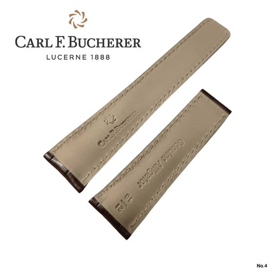 สายนาฬิกาหนังจระเข้แท้ แบรนด์ Carl F. Bucherer ขนาดหัวสาย 21 มิล ปลายสาย 18 มิล รูปที่ 12