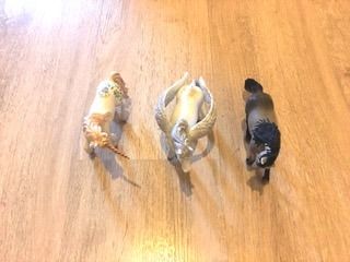 BEST GIFT - 3 Collectable Animal Figurine Ornaments Horse Model รูปที่ 2