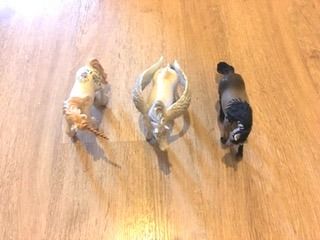 BEST GIFT - 3 Collectable Animal Figurine Ornaments Horse Model รูปที่ 5