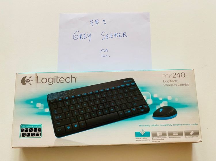 ขายแต่ตัว คีย์บอร์ด Logitech Wireless Combo รุ่น MK 240 (ไม่มีดองเกิ้ลเมาส์) รูปที่ 2