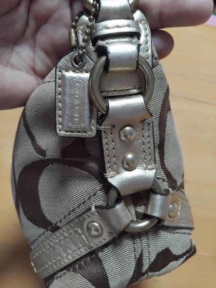 ขายกระเป๋าถือ Coach  สีน้ำตาลทอง รูปที่ 10