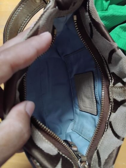 ขายกระเป๋าถือ Coach  สีน้ำตาลทอง รูปที่ 8
