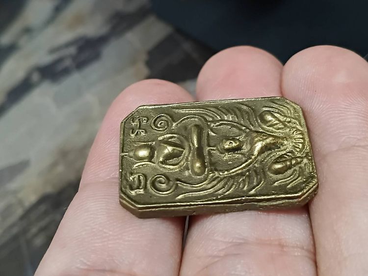 หลวงพ่อเชิญ วัดโคกทอง พระพุทธเจ้าปางประทับสัตว์ทรงครุฑใหญ่ หลังยันต์เกราะเพชร พ.ศ.2534 รูปที่ 3