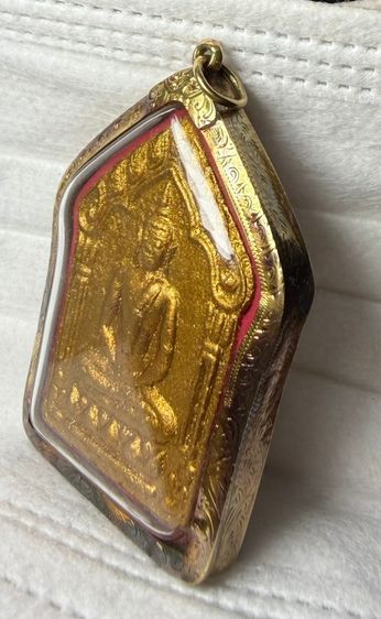 พระขุนแผนพรายกุมาร ปี46 เนื้อเหลืองทาทอง พิมพ์ใหญ่หลังตะกรุดทองแดงเฃี่ยมทองคำแท้ สวยงามตามภาพครับท่าน รูปที่ 7