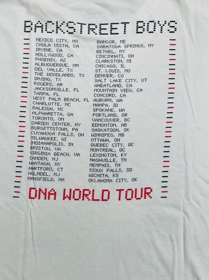 เสื้อวง BackStreet Boys รูปที่ 10