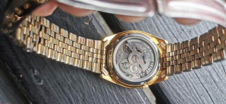 Vintage Seiko presiden auto day-date gold 7s26 ขอหยักตัวนิยม เดิม เดิมทองทั้งเรือนและสาย ใสกิ๊กเครื่องสวย เดินปรกติ สะสมใช้งานได้อีกนานครับ รูปที่ 8