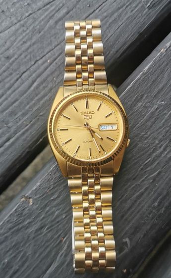 Vintage Seiko presiden auto day-date gold 7s26 ขอหยักตัวนิยม เดิม เดิมทองทั้งเรือนและสาย ใสกิ๊กเครื่องสวย เดินปรกติ สะสมใช้งานได้อีกนานครับ รูปที่ 6