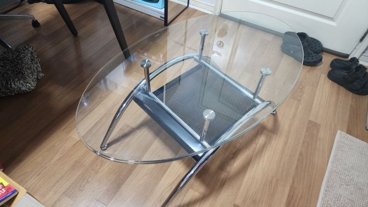 เทา กระจก อื่นๆ โต๊ะ กลาง tempered glass homepro ใหม่มาก