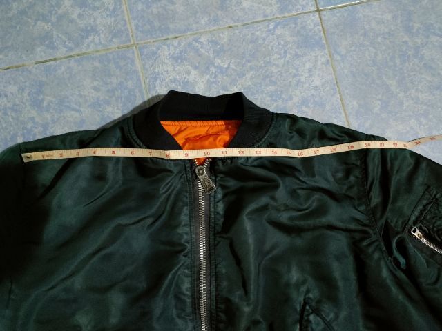 ขายเสื้อเจคเกตไฟท์ไม่ขาดไม่ปะสภาพดีสีเข้ม รูปที่ 16