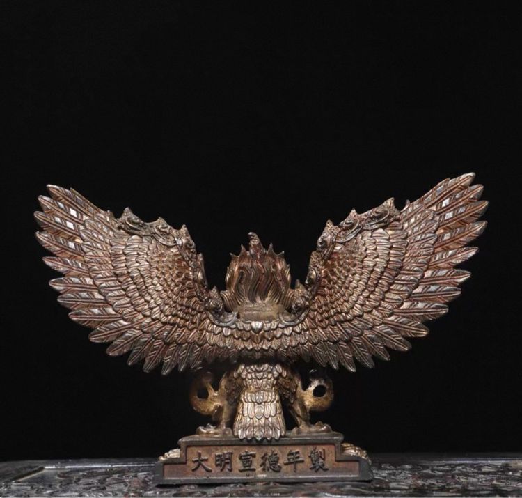 🕉️องค์ครุฑสีทองโบราณ (ทิเบต)งดงาม  รูปที่ 3