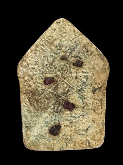 พระขุนแผนพรายกุมารหลวงปู่ทิม วัดละหารไร่ จ.ระยอง เนื้อสีขาวหลังฝังพลอย รูปที่ 2