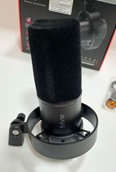 ไมโครโฟน ไลฟ์สด FIFINE K688 เสียงดีขั้นเทพหาข้อมูลได้ เชื่อมต่อ USB หรือ XLR (ประเภทไดนามิก ทำให้เสียงรบกวนน้อย) ซื้อมาเก็บอย่างดีไม่ได้ใช้ รูปที่ 11