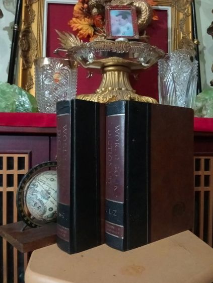 หนังสือเก่าโบราณ the world book..Encyclopedia..ปกหนังแท้2 เล่มครบชุด a-zสภาพเยี่ยมไร้ตำหนิ รูปที่ 13