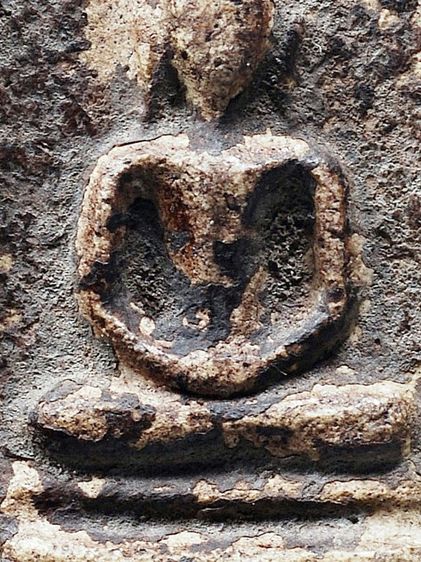 พระบ้าน พระสมเด็จวัดระฆัง พิมพ์ฐานแซม ลงรักเก่า รูปที่ 2