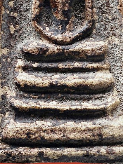 พระบ้าน พระสมเด็จวัดระฆัง พิมพ์ฐานแซม ลงรักเก่า รูปที่ 3