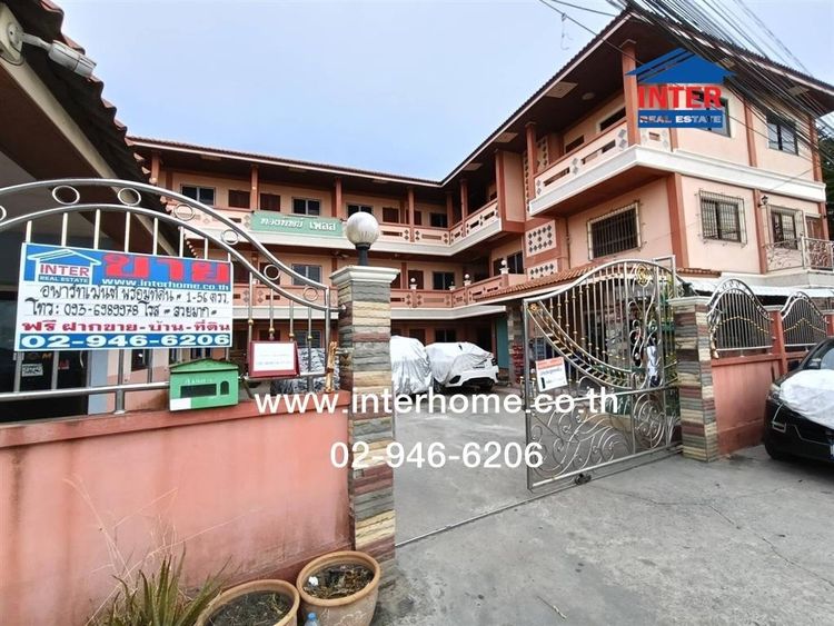 อาพาร์ทเม้นท์ 3 ชั้น 156 ตร.ว. ทองทิพเพลส ใกล้โรงเรียนวัดธรรมนาวา ซอยวัดธรรมนาวา ถนนเชียงรากน้อย บางปะอิน พระนครศรีอยุธยา