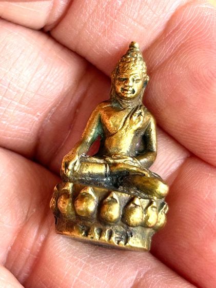 พระกริ่งสามกษัตริย์ (กลับดวง) พิมพ์เชียงแสนเนื้อทองดอกบวบ พิมพ์ใหญ่ ปี 2518 หลวงปู่สนท วัดลำบัวลอย จ.นครนายก รูปที่ 11