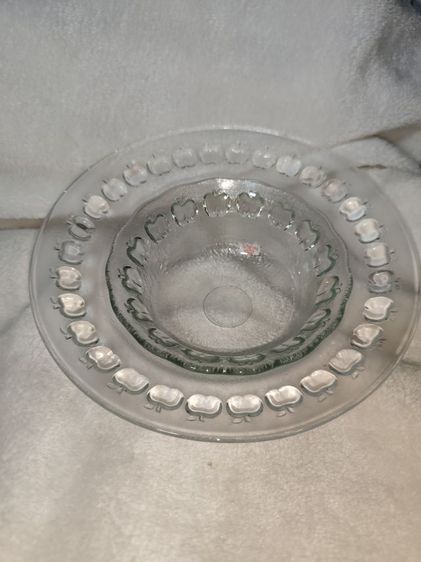 ถ้วยจานแก้วลายแอปเปิ้ล รูปที่ 5