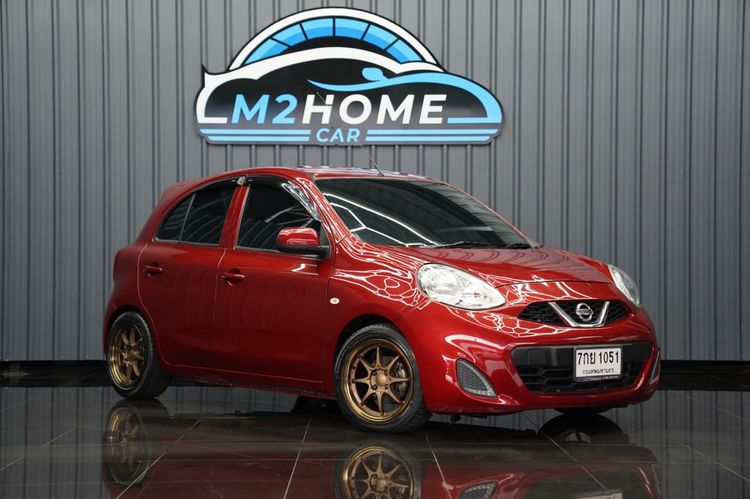 Nissan March 2018 1.2 E Sedan เบนซิน เกียร์อัตโนมัติ แดง รูปที่ 3