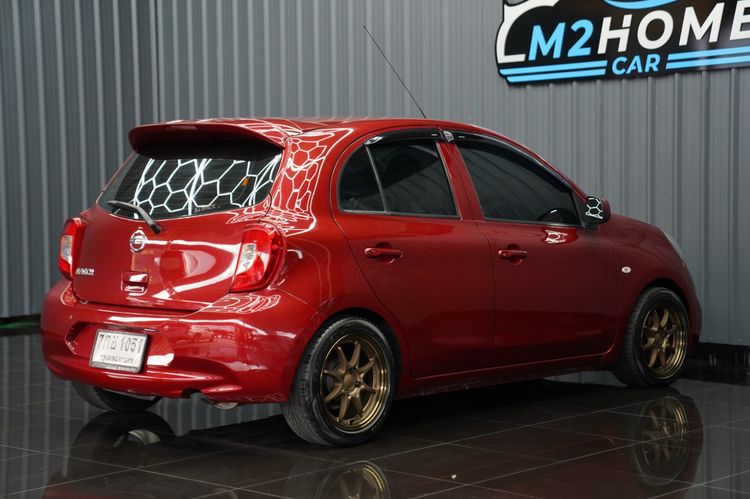 Nissan March 2018 1.2 E Sedan เบนซิน เกียร์อัตโนมัติ แดง รูปที่ 4