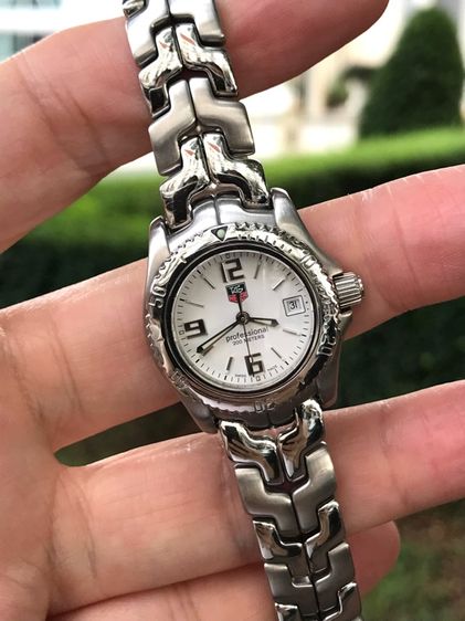 เงิน ลดราคา Tag Heuer ของแท้ สตรี ขนาด 27มิล เครื่องquartz สภาพดีมาก