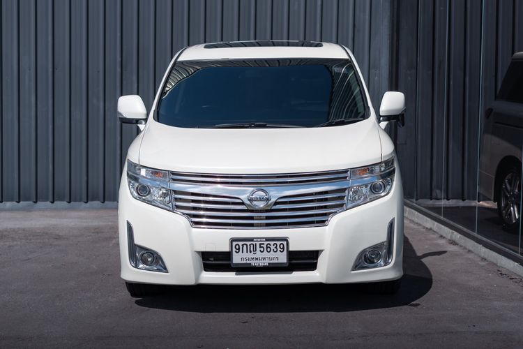 Nissan Elgrand 2012 2.5 High Way Star Utility-car เบนซิน ไม่ติดแก๊ส เกียร์อัตโนมัติ ขาว รูปที่ 2