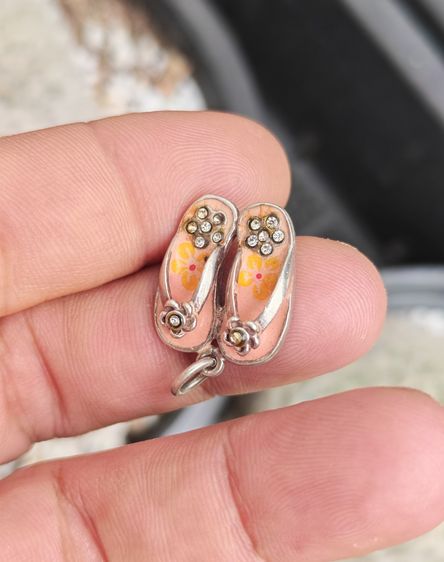 จี้รองเท้าเงินเเท้ ลงยา งานนอก สวยมากครับ รูปที่ 2