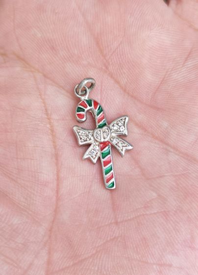 สร้อยคอและจี้ จี้ลูกกวาดไม้เท้าเงินแท้ ลงยา งานนอก สวยๆราคาเบาๆครับ