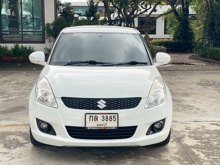 Suzuki Swift 2013 1.25 GLX Sedan เบนซิน ไม่ติดแก๊ส เกียร์อัตโนมัติ ขาว รูปที่ 2