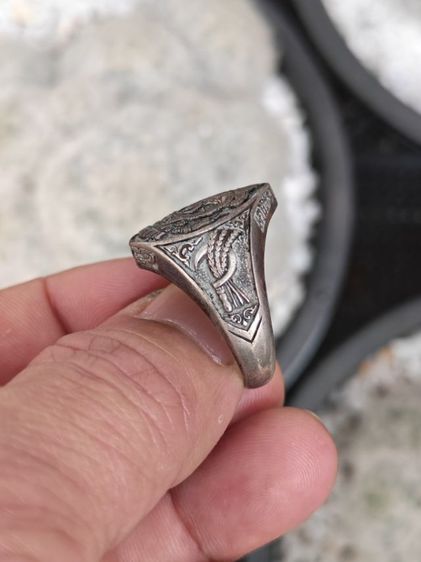 แหวนรุ่นเงินแท้เกษตรปทุมธานี​ พระวิษณุกรรม ปี​ 2541 หายากมากๆ ราคาสุดแบ่งปันครับ รูปที่ 5